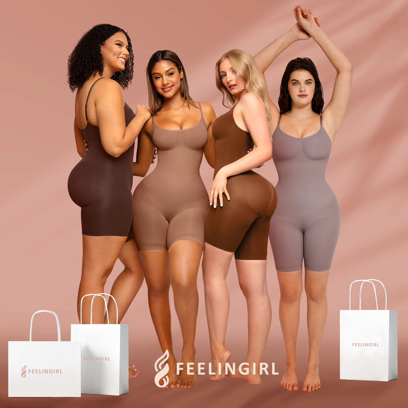 Feelingirl Shapewear with Built-in Bra Support: All-in-One Convenience